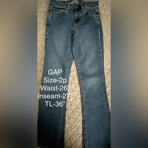 GAP Women's Flare Blue Jeans Size-2p